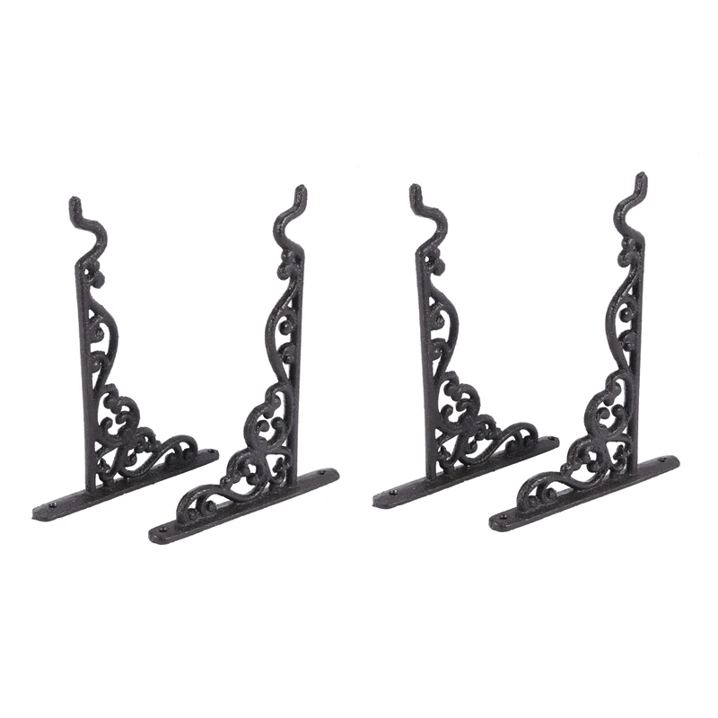 4 Pack Cast Iron Plant Hanger Hanging Planters Basket Wall Hook With Screws, Lanterns, Wind Chimes, Wall Brackets
4 Pack Cast Iron Plant Hanger Hanging Planters Basket Wall Hook With Screws, Lanterns, Wind Chimes, Wall Brackets