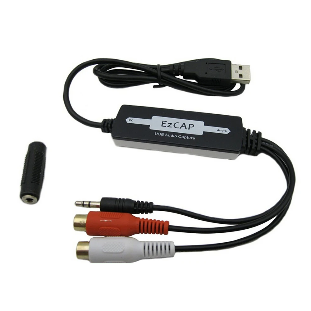 USB 2.0 Audio Capture Card Grabber Stereo Audio (RCA) Or 3.5mm Audio Connector For Vinyl Cassette Tapes To Digital MP3 Converter
USB 2.0 Audio Capture Card Grabber Stereo Audio (RCA) Or 3.5mm Audio Connector For Vinyl Cassette Tapes To Digital MP3 Converter