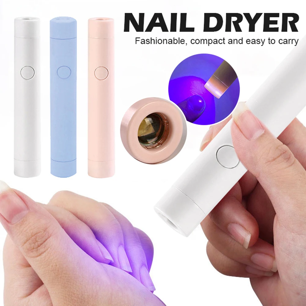 Mini Nail lamp USB Portable Flashlight Pen LED Machine UV Nail lamp UV Light Nail Gel Polish Dryer Manicure Nail Art Tool
Mini Nail lamp USB Portable Flashlight Pen LED Machine UV Nail lamp UV Light Nail Gel Polish Dryer Manicure Nail Art Tool