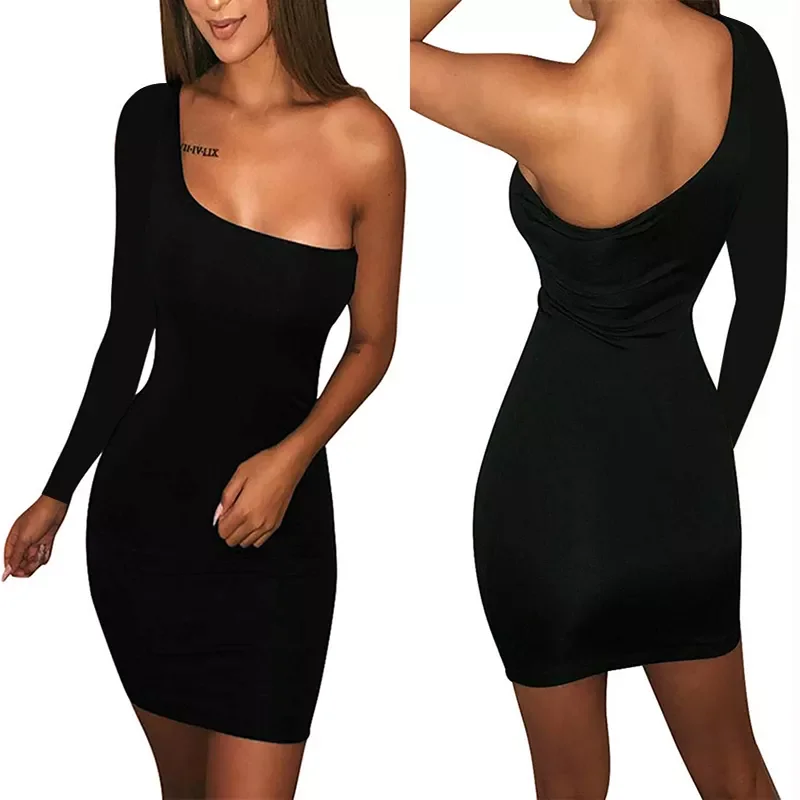 New in long sleeve One Shoulder Straps Slash Neck High Waist Sexy Women Solid Club Mini Dress jackets golf jackets for me
New in long sleeve One Shoulder Straps Slash Neck High Waist Sexy Women Solid Club Mini Dress jackets golf jackets for me