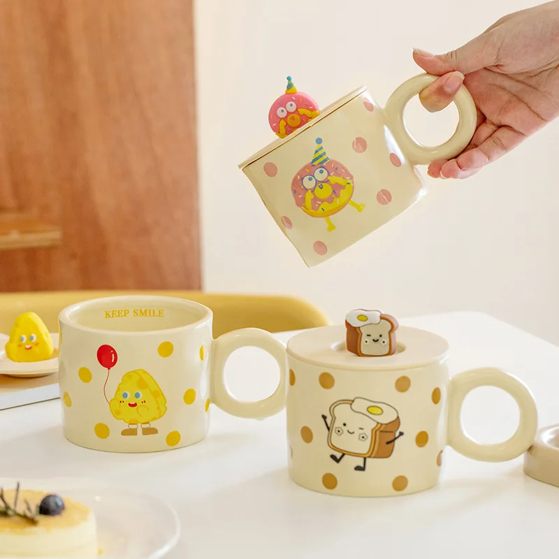 301-400Ml Spongebob Squarepants Kawaii Ceramic Mug Ins Cute Cartoon Cup with Cover Home Water Cup Couple Office Coffee Cup
301-400Ml Spongebob Squarepants Kawaii Ceramic Mug Ins Cute Cartoon Cup with Cover Home Water Cup Couple Office Coffee Cup