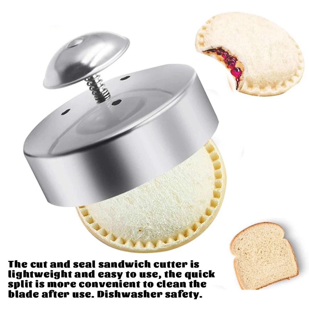 Stainless Steel Sandwich Cutter Sealer Push Type Cutter Bread Spring Die Sandwich Thawing Sealer Baking Die Uncrustable Sandwich
Stainless Steel Sandwich Cutter Sealer Push Type Cutter Bread Spring Die Sandwich Thawing Sealer Baking Die Uncrustable Sandwich