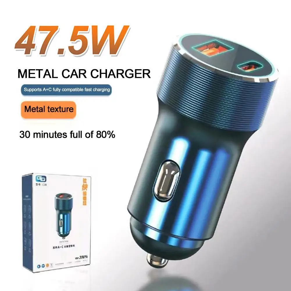Essager 45W USB Car Charger QC 4.0 PD 3.0 SCP 5A USB Type C Fast Charging For iPhone 14 13 Pro Samsung S22 Ultra
Essager 45W USB Car Charger QC 4.0 PD 3.0 SCP 5A USB Type C Fast Charging For iPhone 14 13 Pro Samsung S22 Ultra