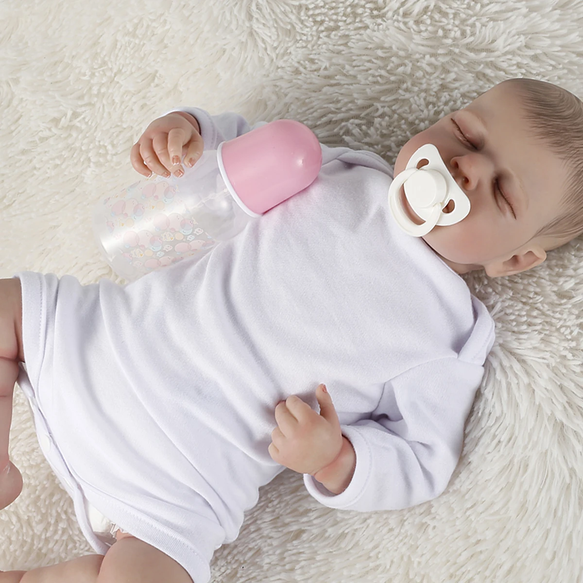 18.9Inch Reborn Baby Bebe Doll with Feeding Bottle Pacifier Birth Certificate High Simulation BPA-free Baby Doll Kids Gift
18.9Inch Reborn Baby Bebe Doll with Feeding Bottle Pacifier Birth Certificate High Simulation BPA-free Baby Doll Kids Gift