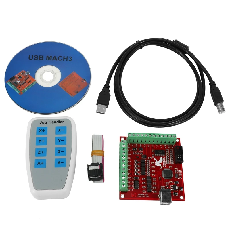 Cnc Usb 4 Axis Mach3 100 Khz Usb Motion Control Card Breakout Board 12-24V With Jog Handler For Cnc Engraving Free-Drive
Cnc Usb 4 Axis Mach3 100 Khz Usb Motion Control Card Breakout Board 12-24V With Jog Handler For Cnc Engraving Free-Drive