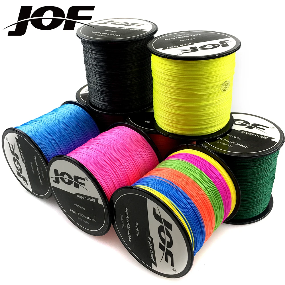 JOF Braided Fishing Line X4 PE 300M 10-120LB Multifilament Smooth Fishing Line for Carp Fishing Strong Abrasion Resistance
JOF Braided Fishing Line X4 PE 300M 10-120LB Multifilament Smooth Fishing Line for Carp Fishing Strong Abrasion Resistance
