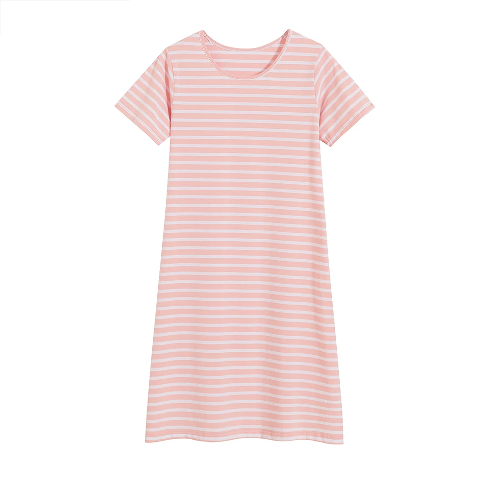 Kawaii Cotton Nightgown Summer Soft Loungewear Cute Short sleeved Stripe Nightdress Female Sleepshirts Lady Sleepwear
Kawaii Cotton Nightgown Summer Soft Loungewear Cute Short sleeved Stripe Nightdress Female Sleepshirts Lady Sleepwear