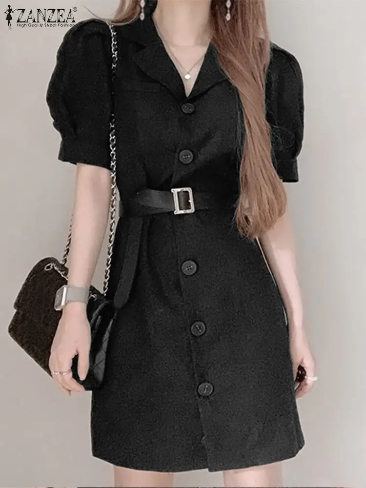 2022 ZANZEA Woman Fashion Knee Length Dress Summer Button Lapel Solid Shirt Sundress Femme Elegant Vintage Work OL Office Robe
2022 ZANZEA Woman Fashion Knee Length Dress Summer Button Lapel Solid Shirt Sundress Femme Elegant Vintage Work OL Office Robe