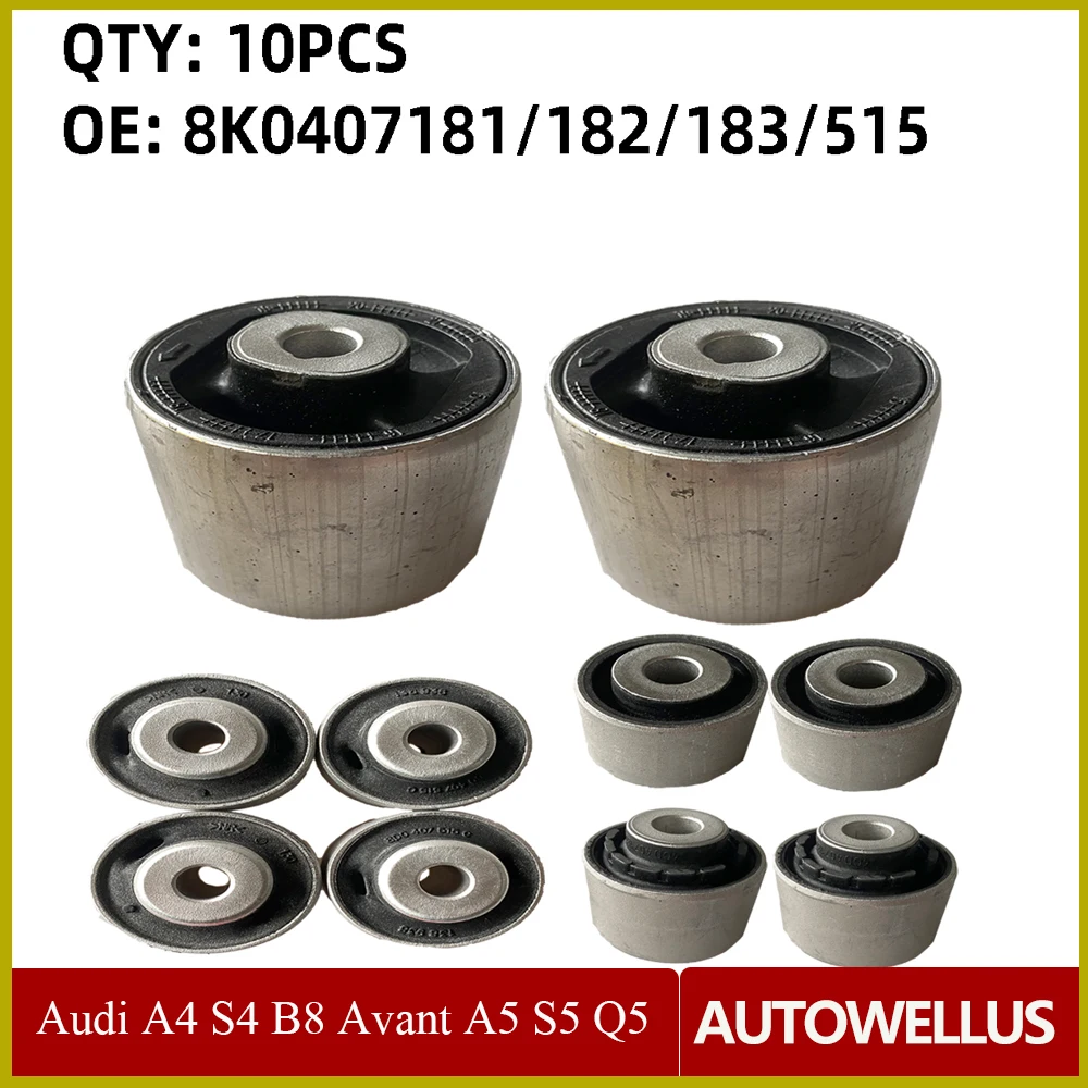 Комплект втулок передней подвески для Audi A4 S4 B8 Avant A5 S5 Q5 8R Quattro 4E0407181 8K0407182B 8K0407515 8K0407183F, 1 комплект
Комплект втулок передней подвески для Audi A4 S4 B8 Avant A5 S5 Q5 8R Quattro 4E0407181 8K0407182B 8K0407515 8K0407183F, 1 комплект