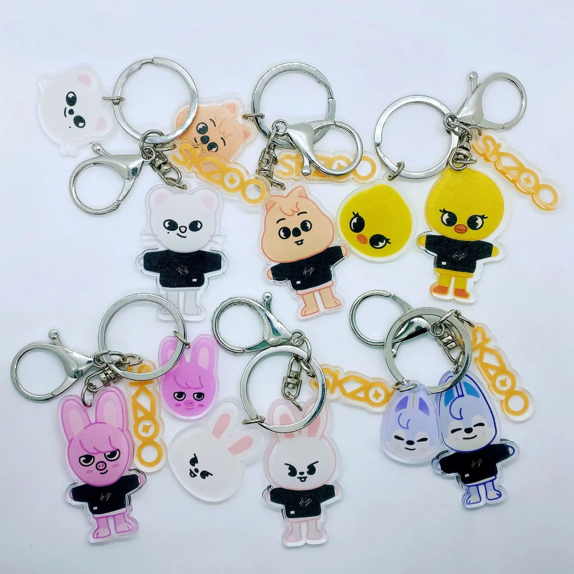 New Skzoo Keychain Kpop Stray Kids Toys Kawaii Skzoo Acrylic Keyring Cute Straykids Pendant Fans Collection Birthday Gifts
New Skzoo Keychain Kpop Stray Kids Toys Kawaii Skzoo Acrylic Keyring Cute Straykids Pendant Fans Collection Birthday Gifts