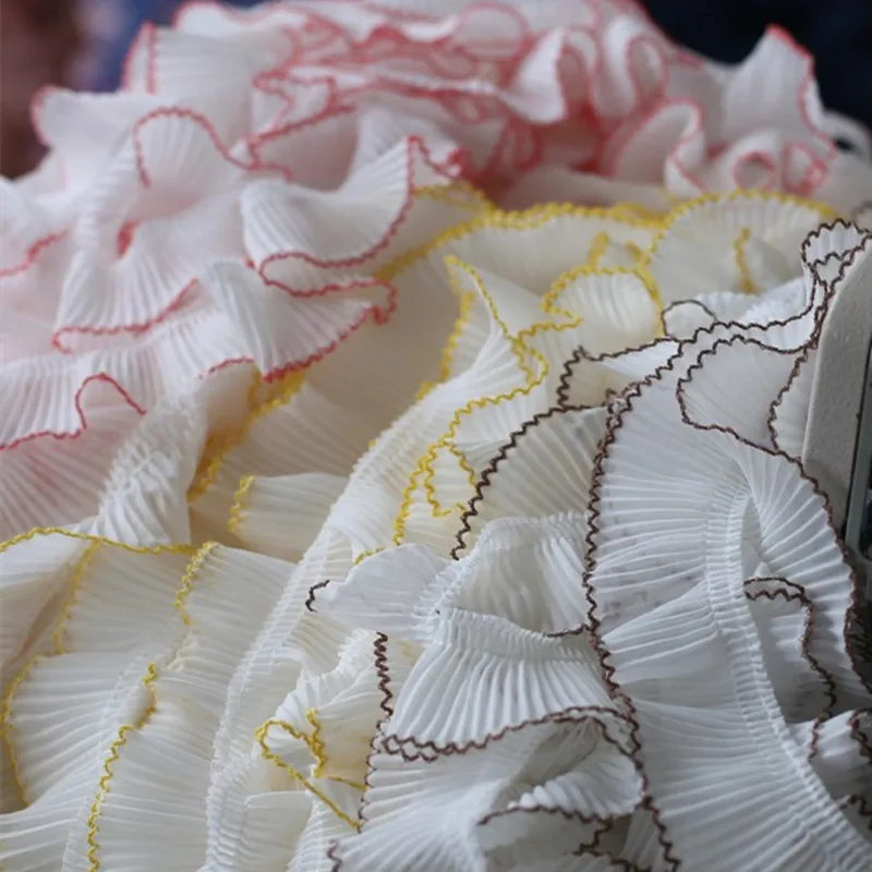 Soft chiffon toothpick pleated colorful lace DIY cartoon girl doll dress skirt cat dog collar crafts sewing decorative materials
Soft chiffon toothpick pleated colorful lace DIY cartoon girl doll dress skirt cat dog collar crafts sewing decorative materials