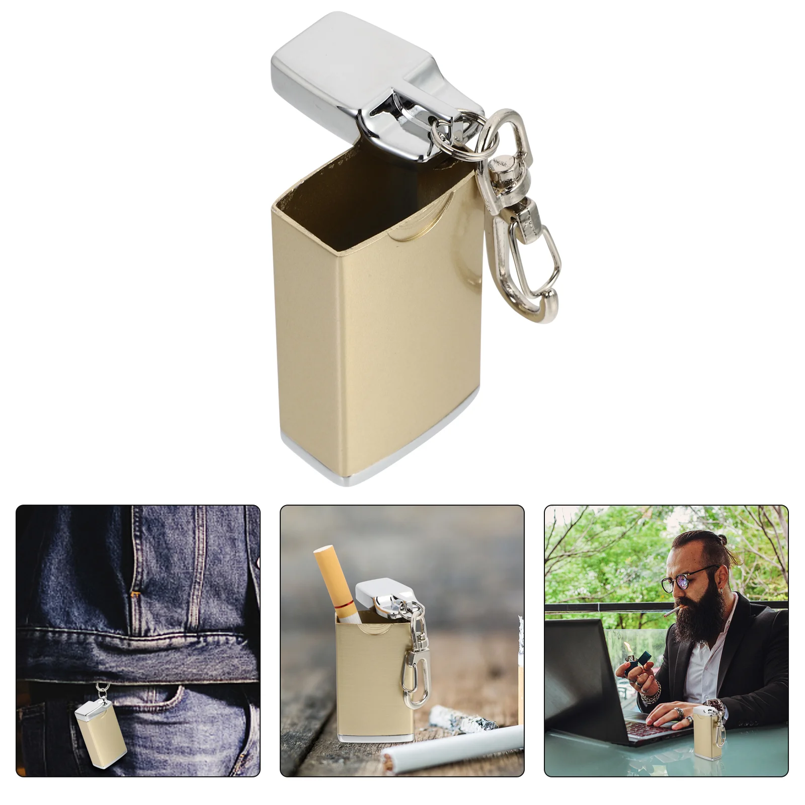 Ashtray Car Portable Holderash Mini Outdoorcontainer Airtight Case Medicine Smokers Fireproof Lidwindproof Smokeless Tray
Ashtray Car Portable Holderash Mini Outdoorcontainer Airtight Case Medicine Smokers Fireproof Lidwindproof Smokeless Tray
