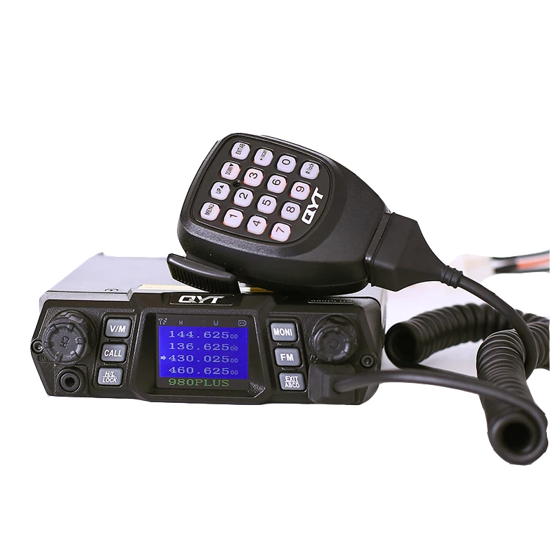 

QYT телефон, автомобильная радиостанция VHF UHF 75 Вт, автомобильная Мобильная двухсторонняя радиостанция, приемопередатчик 15-30 км, Автомобильна...