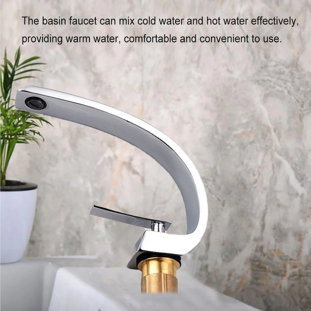 Basin Faucet Modern Bathroom Mixer Tap Brass Washbasin Faucet Single Handle Single Hole Elegant Crane Tap
Basin Faucet Modern Bathroom Mixer Tap Brass Washbasin Faucet Single Handle Single Hole Elegant Crane Tap