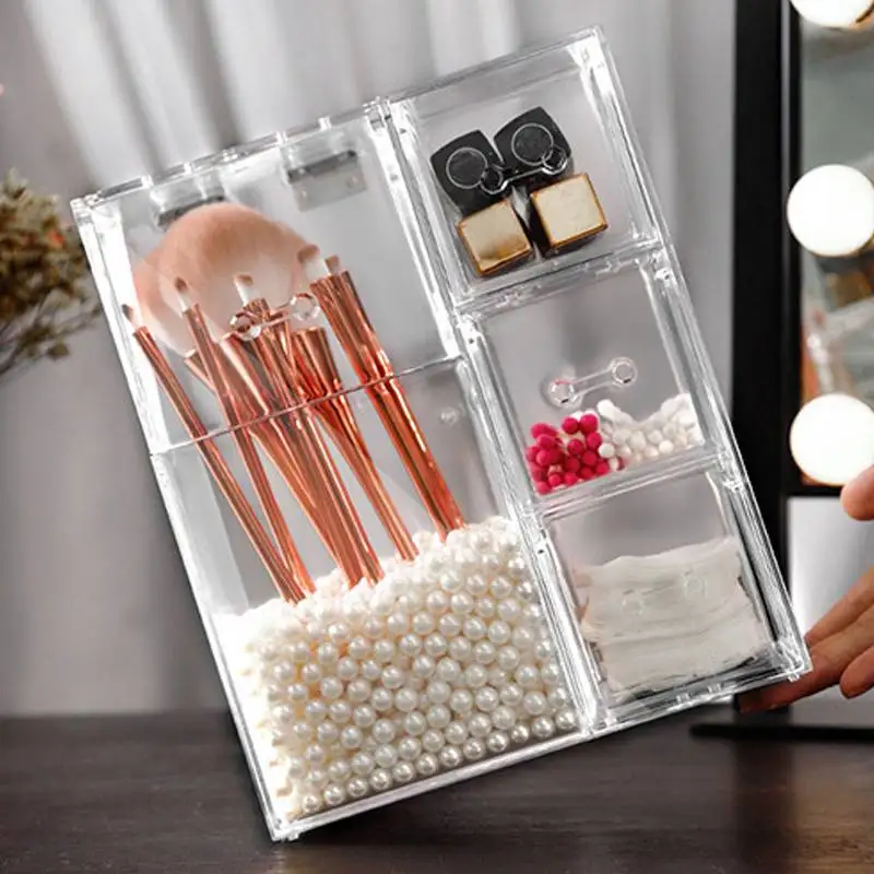 Acrylic Makeup Organizer Cosmetic Holder Makeup Tools Storage Pearls Box Brush Organizer Box with Cover Lipstick Jewelry Shelf 
Acrylic Makeup Organizer Cosmetic Holder Makeup Tools Storage Pearls Box Brush Organizer Box with Cover Lipstick Jewelry Shelf