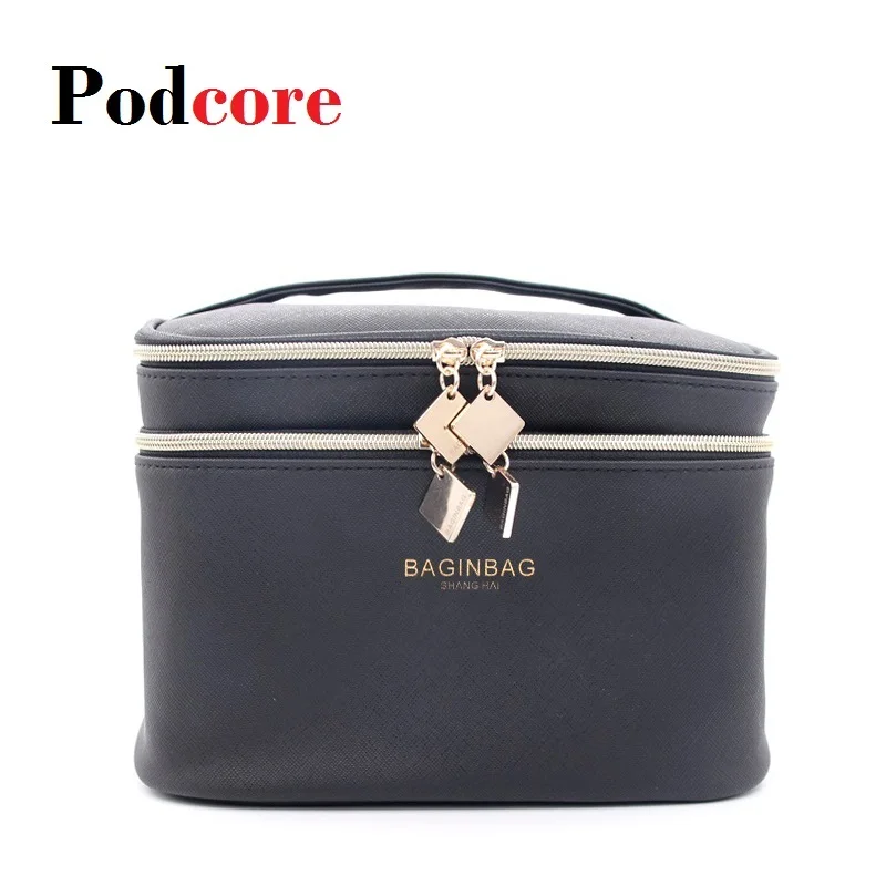 Модная черная косметичка, двухслойные косметички, косметичка, косметичка, не включая косметику, размер: 21*15,5*15 см
Модная черная косметичка, двухслойные косметички, косметичка, косметичка, не включая косметику, размер: 21*15,5*15 см