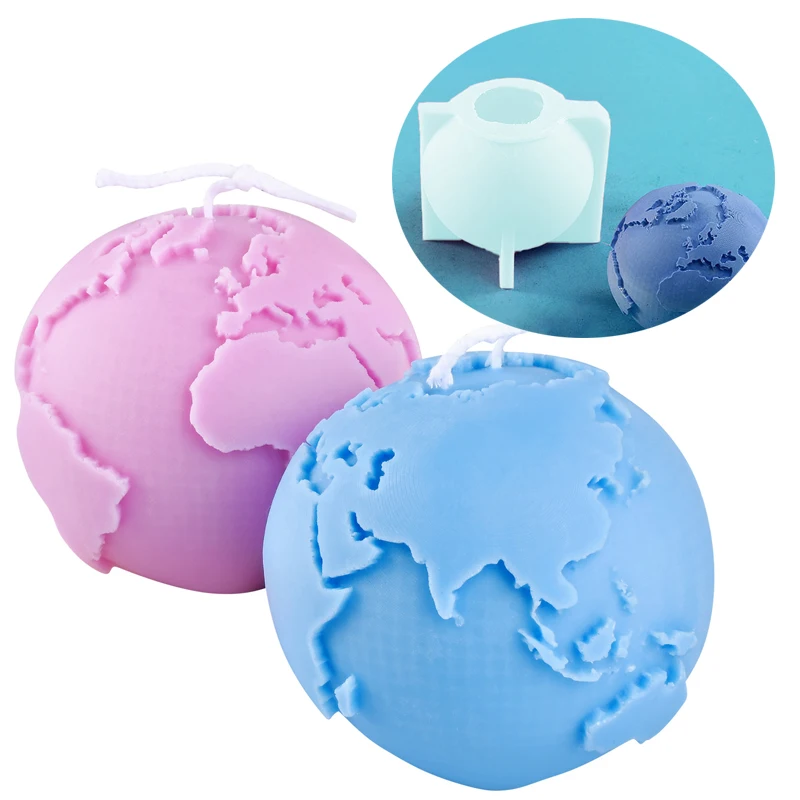 Earth Moon Silicone Candle Mold Creative and easy demoulding Spherical Planet Resin Gypsum Soap Ice Cube Molds Home Decor Gifts
Earth Moon Silicone Candle Mold Creative and easy demoulding Spherical Planet Resin Gypsum Soap Ice Cube Molds Home Decor Gifts