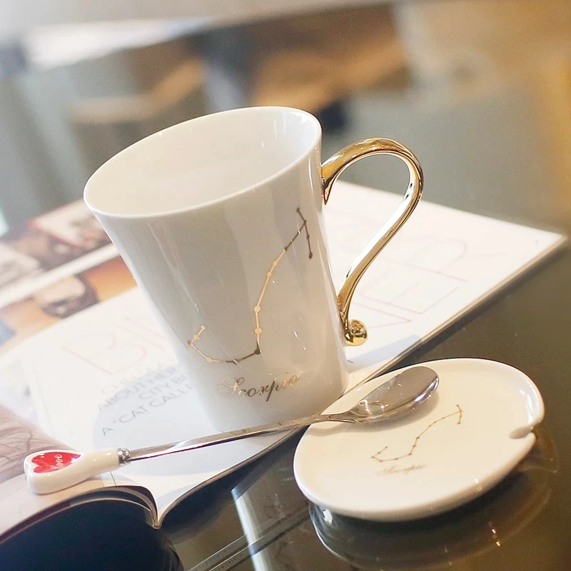 Twelve constellations ceramic cup creative water cup fashion mark cup ceramic couple cup pair cup coffee cup with cover
Twelve constellations ceramic cup creative water cup fashion mark cup ceramic couple cup pair cup coffee cup with cover