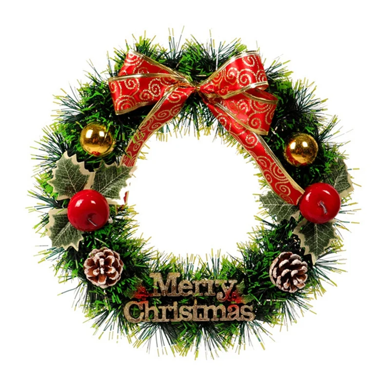 Merry Christmas Artificial Pine Wreath For Front Door Wall Window Fireplace Farmhouse Home Christmas Decoration 
Merry Christmas Artificial Pine Wreath For Front Door Wall Window Fireplace Farmhouse Home Christmas Decoration