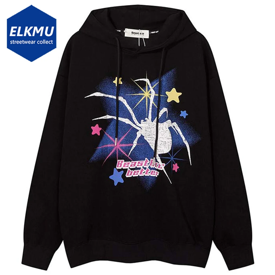 Harajuku Streetwear Men Hoodie Spider Star Print Oversized Hip Hop Pullover Hooded Sweatshirt 2023 Loose Casual Tracksuit Y2K
Harajuku Streetwear Men Hoodie Spider Star Print Oversized Hip Hop Pullover Hooded Sweatshirt 2023 Loose Casual Tracksuit Y2K