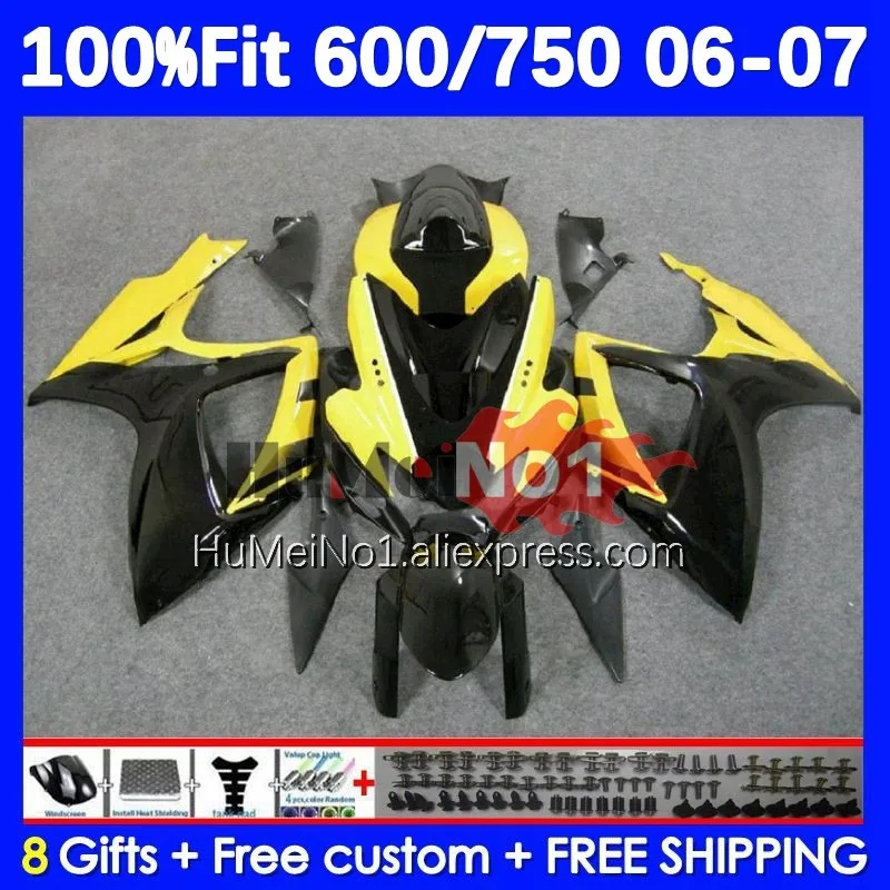 Injection Kit For SUZUKI GSXR-750 GSXR 600 750 CC 16No.63 GSXR-600 K6 750CC GSXR600 GSXR750 06 07 2006 2007 Fairing yelllow blk
Injection Kit For SUZUKI GSXR-750 GSXR 600 750 CC 16No.63 GSXR-600 K6 750CC GSXR600 GSXR750 06 07 2006 2007 Fairing yelllow blk