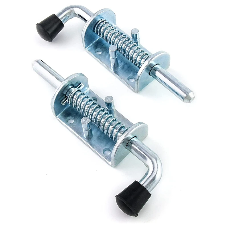 New-Spring Loaded Latch Pin, 2 Pack 6 Inch Heavy Duty Zinc Coated Barrel Bolt Lock Spring Loaded Latch Locking Door Lock
New-Spring Loaded Latch Pin, 2 Pack 6 Inch Heavy Duty Zinc Coated Barrel Bolt Lock Spring Loaded Latch Locking Door Lock