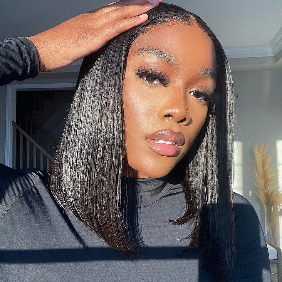 Brazilian Short Bob Wigs Bone Straight Human Hair Wigs Pre Plucked Middle Part Lace Bob Wigs For Black Women 150% Remy Hair Wigs
Brazilian Short Bob Wigs Bone Straight Human Hair Wigs Pre Plucked Middle Part Lace Bob Wigs For Black Women 150% Remy Hair Wigs