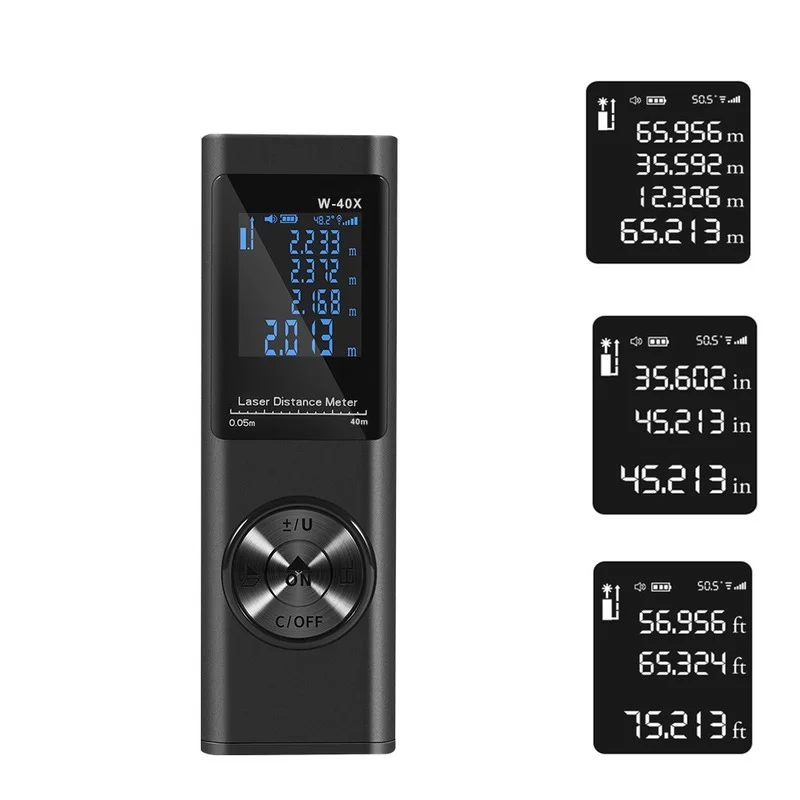 40/60/80m Laser Distance Meter Rangefinder Laser Tape Measure Digital Laser Rangefinder with Angle Measure Laser Rangefinder
40/60/80m Laser Distance Meter Rangefinder Laser Tape Measure Digital Laser Rangefinder with Angle Measure Laser Rangefinder