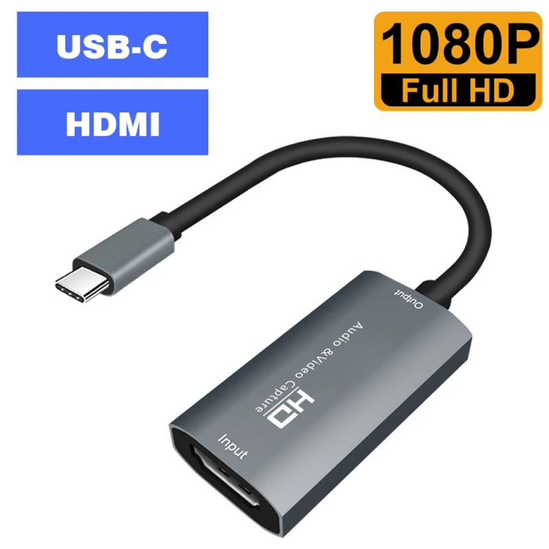 HDMI-совместимая коробка для видеомагнитофона 1080p, карта захвата для Type C, карта захвата видео, аудиозаписывающее устройство
HDMI-совместимая коробка для видеомагнитофона 1080p, карта захвата для Type C, карта захвата видео, аудиозаписывающее устройство