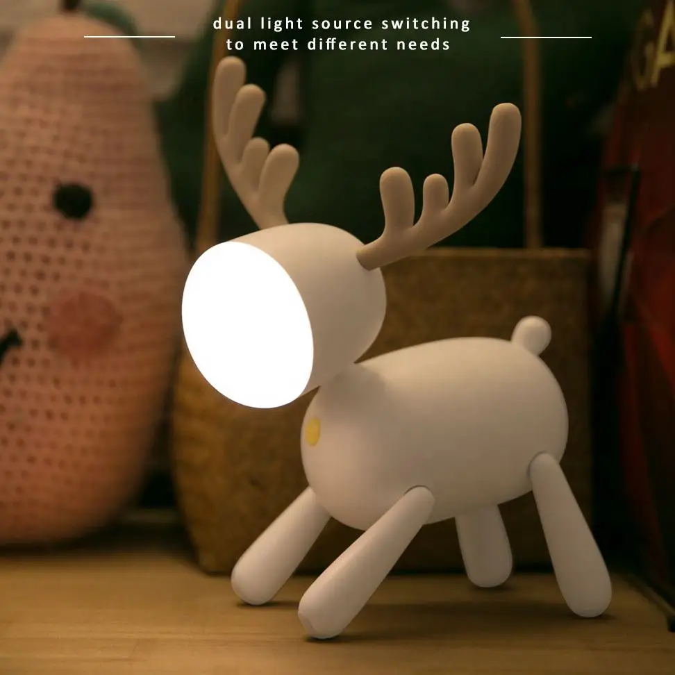 LED Bedside Lamp USB Rechargeable Sognare Reindeer Night Light Christmas Gift Stylish for kids Children with Sleeping bedroom
LED Bedside Lamp USB Rechargeable Sognare Reindeer Night Light Christmas Gift Stylish for kids Children with Sleeping bedroom
