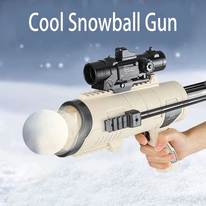 

Snowball Clip Snowball Gun Launcher Artifact Outdoor Children Interactive snowball fight and snow playing tools Winter Toy