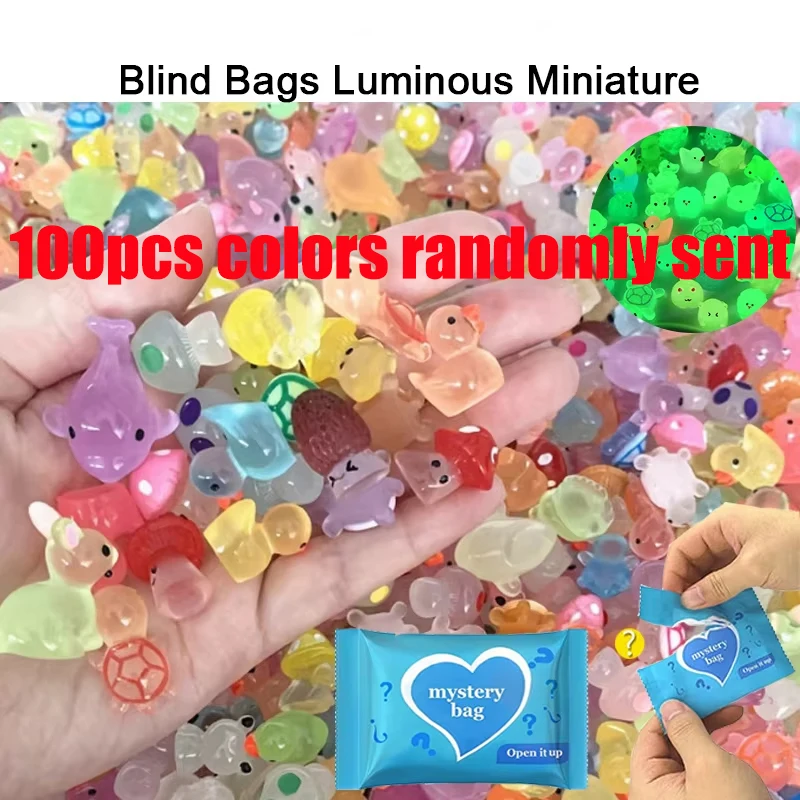 Мини светящиеся животные из смолы набор 
Мини светящиеся животные из смолы набор