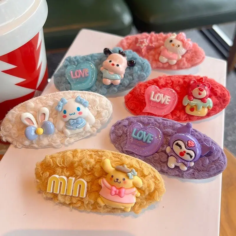 Sanrio Cinnamoroll Plush Hair Clip Kawaii Hello Kitty My Melody Cute Sweet High Appearance Cartoon Anime Headwear Gifts for Girl
Sanrio Cinnamoroll Plush Hair Clip Kawaii Hello Kitty My Melody Cute Sweet High Appearance Cartoon Anime Headwear Gifts for Girl