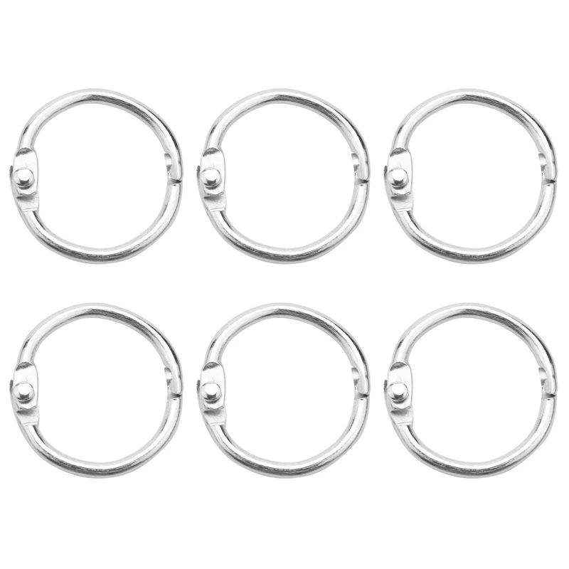 200Pcs 25Mm Loose Leaf Binder Rings Key Rings Book Rings Binder Rings For Scrapbook/Album/Craft
200Pcs 25Mm Loose Leaf Binder Rings Key Rings Book Rings Binder Rings For Scrapbook/Album/Craft