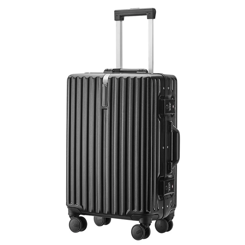 Retro Black Aluminium Spinner Rolling Luggage Cabin Suitcases Wheels Colorful Candy Trolley Carry On Travel Bag Trunk
Retro Black Aluminium Spinner Rolling Luggage Cabin Suitcases Wheels Colorful Candy Trolley Carry On Travel Bag Trunk