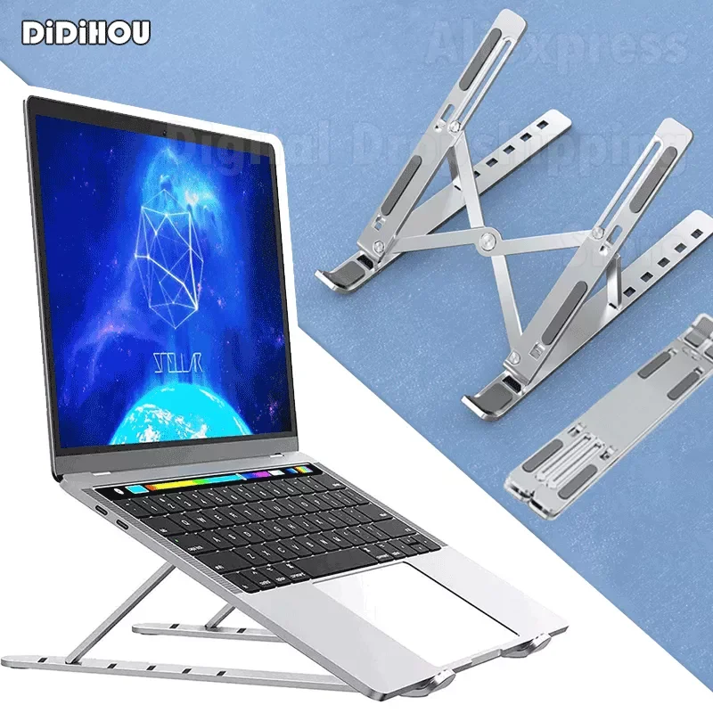 Foldable Laptop Stand Multi-Purpose Desktop Laptop Bracket Laptop Cooling Stand for MacBook Pro / iPad Tablet Universal Holder
Foldable Laptop Stand Multi-Purpose Desktop Laptop Bracket Laptop Cooling Stand for MacBook Pro / iPad Tablet Universal Holder