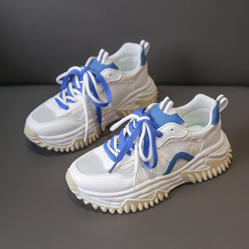 Fashion Casual Women Vulcanized Shoes Skateboard Lace-up Summer Walking Sneakers Non-slip Solid Woman Chunky Shoes
Fashion Casual Women Vulcanized Shoes Skateboard Lace-up Summer Walking Sneakers Non-slip Solid Woman Chunky Shoes