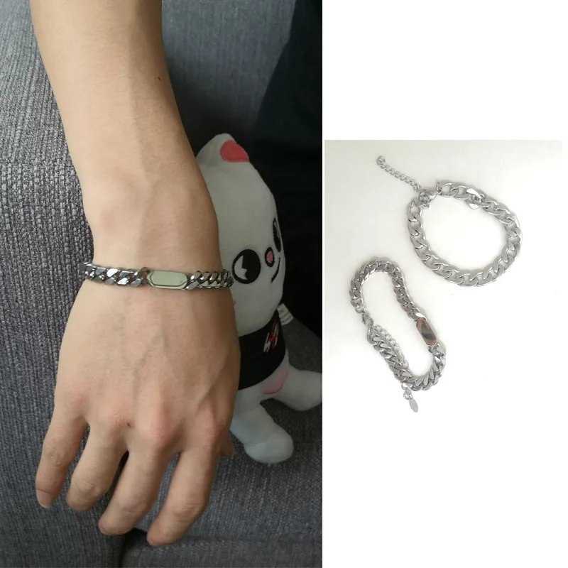KPOP Hot Sale Cuban Chain Free Size Pulseras 23 CM Adjustable Bracelet for Lovers Man Women Bracelet
KPOP Hot Sale Cuban Chain Free Size Pulseras 23 CM Adjustable Bracelet for Lovers Man Women Bracelet