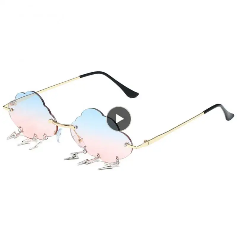 Girl Cloud Summer Party Glasses Personality Women Sunglasses Irregular Rimless Glasses Travel Anti-uv Rimless Party
Girl Cloud Summer Party Glasses Personality Women Sunglasses Irregular Rimless Glasses Travel Anti-uv Rimless Party