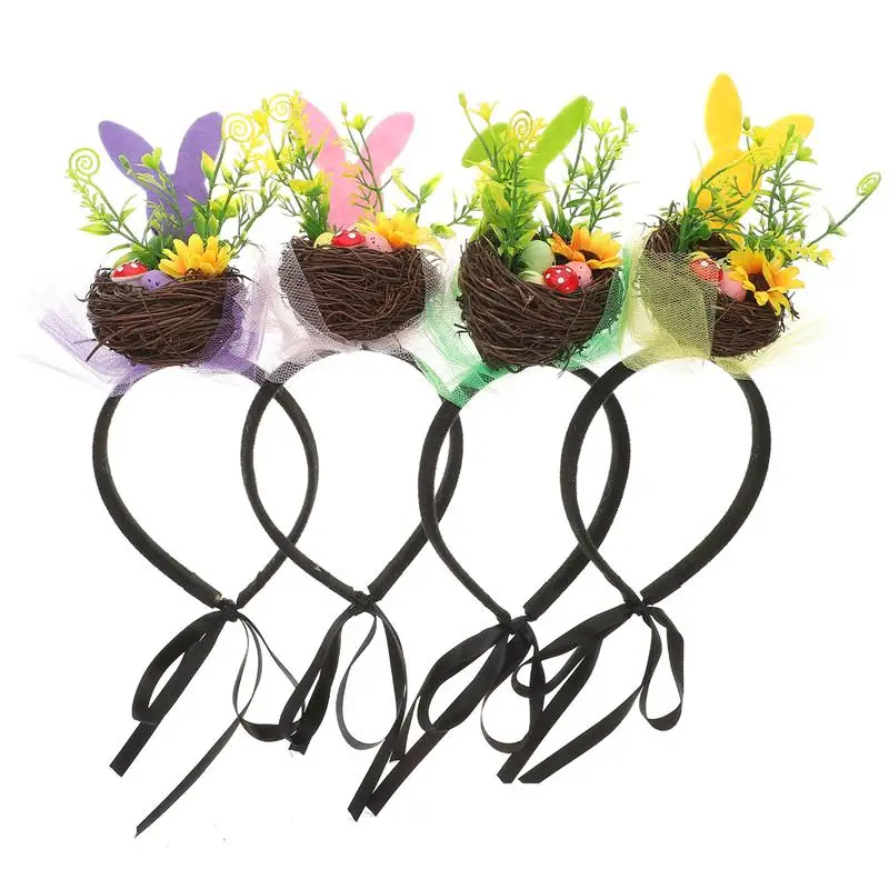 4pcs Decorative Easter Theme Headdress Women Easter Party Cosplay Headwear Novel Nest Hairband
4pcs Decorative Easter Theme Headdress Women Easter Party Cosplay Headwear Novel Nest Hairband