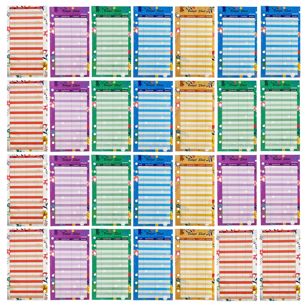 72 Pcs 6-Hole Budget Card Cash Budget Sheets A6 Binders Money Organizer Plan Consumption
72 Pcs 6-Hole Budget Card Cash Budget Sheets A6 Binders Money Organizer Plan Consumption