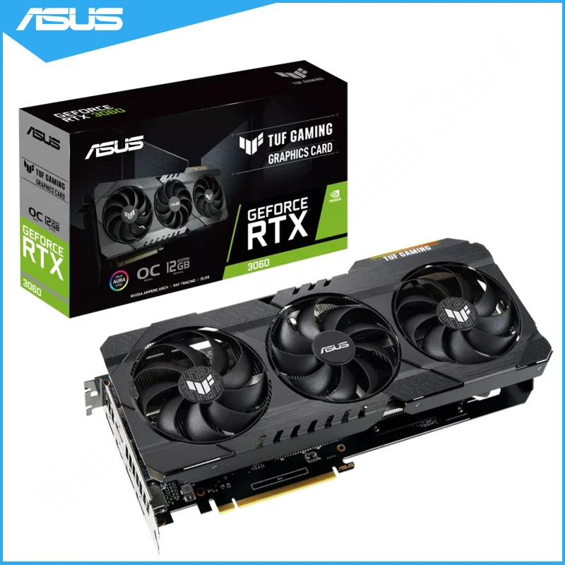 Asus TUF-RTX3060-O12G-V2-GAMING GeForce RTX™ 3060 V2 OC Edition 12GB GDDR6 Graphics Video Card
Asus TUF-RTX3060-O12G-V2-GAMING GeForce RTX™ 3060 V2 OC Edition 12GB GDDR6 Graphics Video Card