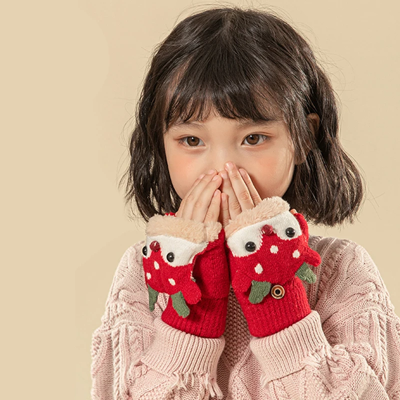 EUMOAN Children's gloves winter wool thickened warm half finger boys and girls go to school writing bag finger finger finger cl
EUMOAN Children's gloves winter wool thickened warm half finger boys and girls go to school writing bag finger finger finger cl