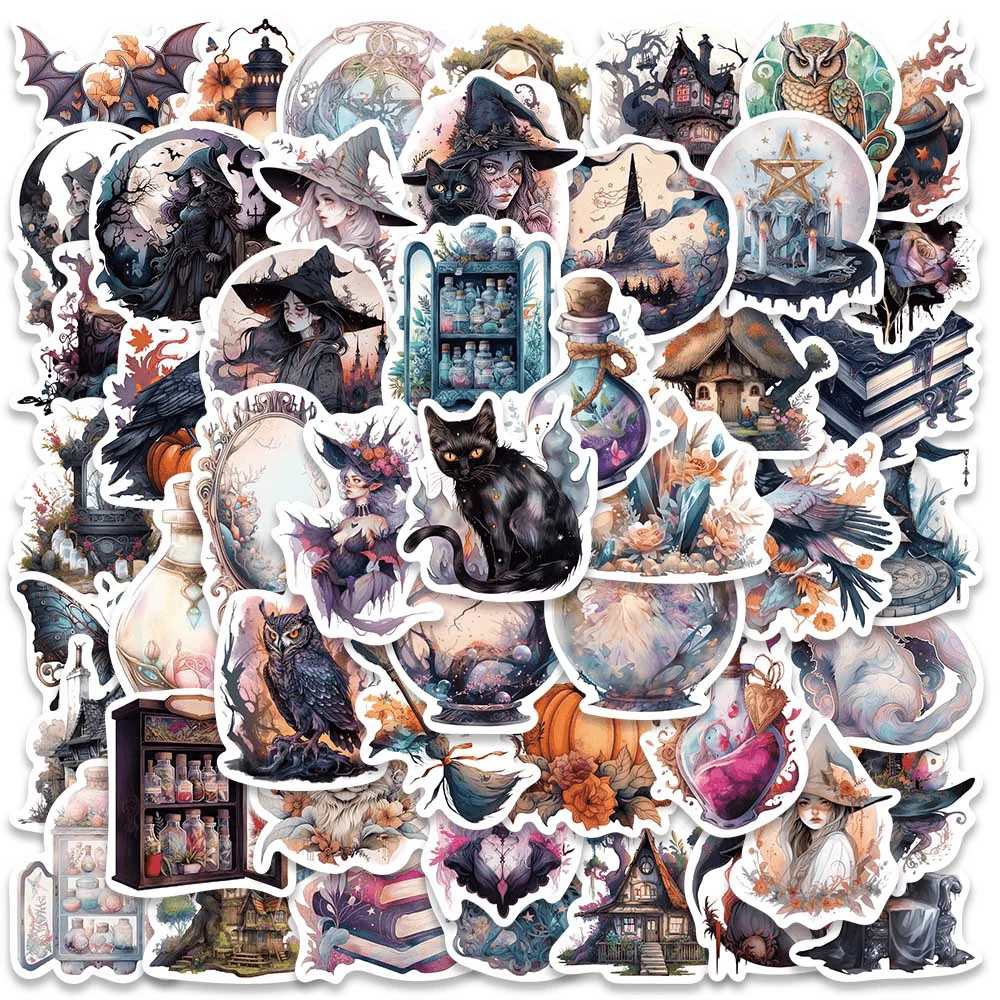 50pcs Vintage Magic Witch Stickers Pack Stationery Phone Laptop Handmade Sticker Aesthetic Diy Journaling Materials Vintage
50pcs Vintage Magic Witch Stickers Pack Stationery Phone Laptop Handmade Sticker Aesthetic Diy Journaling Materials Vintage