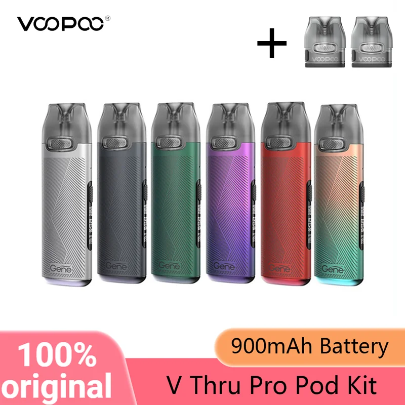 

Original VOOPOO V Thru Pro Pod Kit 900mAh Battery 3ml 0.7ohm 1.2ohm Resistance Pod Cartridge USB-C Charge E-Cigarette Vape Smok