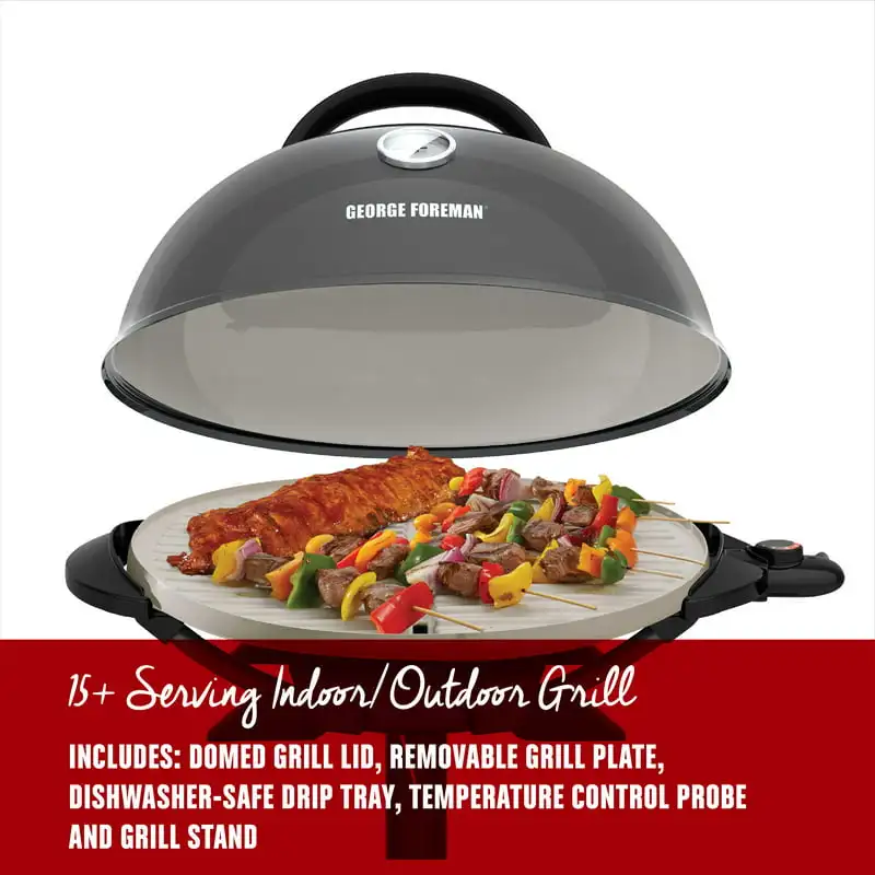 Serving Indoor / Outdoor Electric Grill with Ceramic Plates, Gun Metal, GFO3320GM
Serving Indoor / Outdoor Electric Grill with Ceramic Plates, Gun Metal, GFO3320GM