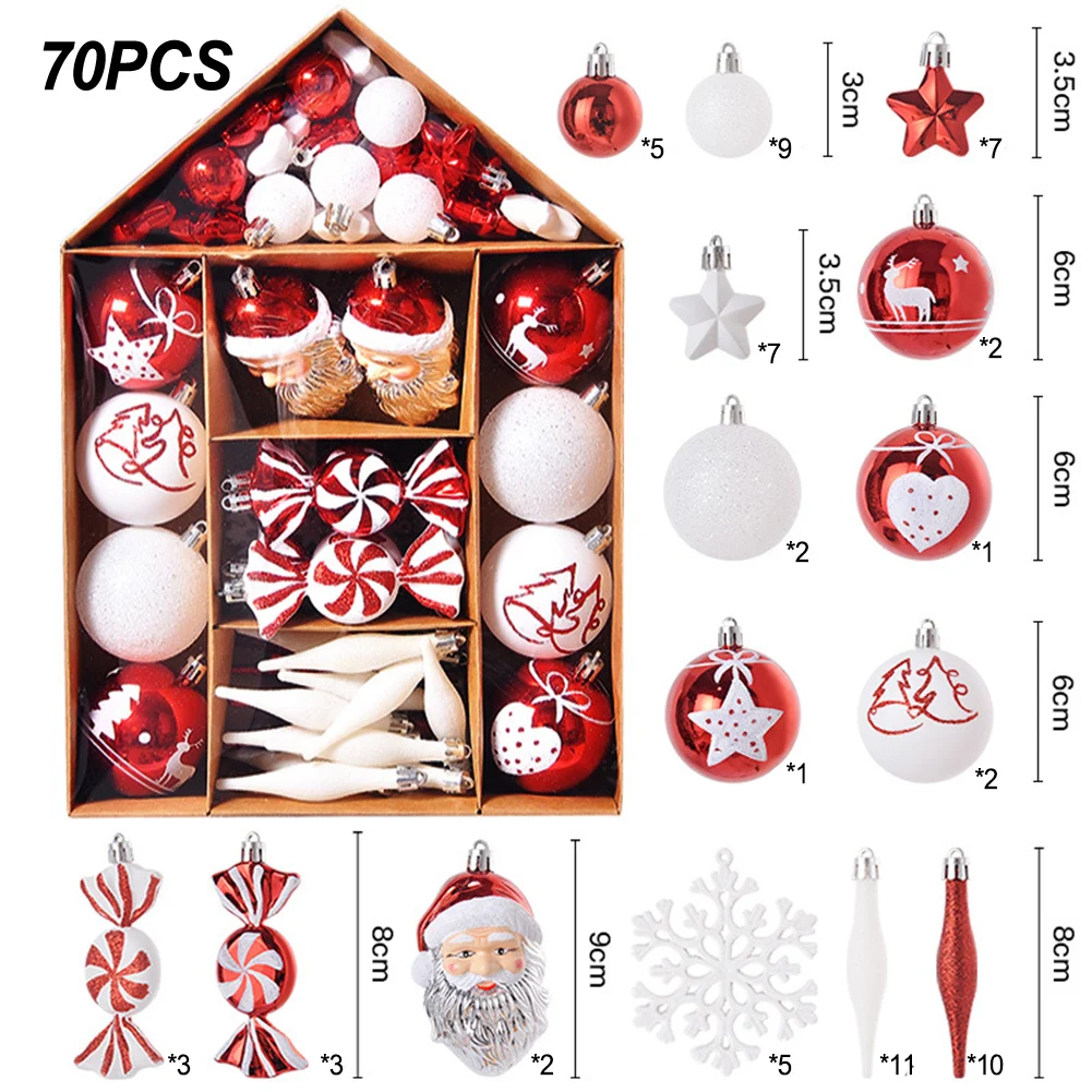 Seasonal Décor Christmas Ornaments 70PCS Christmas Ball Ornaments Exquisite Looking For Holiday Wedding Party High Quality New
Seasonal Décor Christmas Ornaments 70PCS Christmas Ball Ornaments Exquisite Looking For Holiday Wedding Party High Quality New