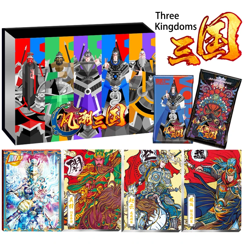 Original Three Kingdoms Card Box Cao Cao Liu Bei Zhang Fei Guan Yu MAX UR SP Animation Cartoon Bronzing Collection Card Kid Gift
Original Three Kingdoms Card Box Cao Cao Liu Bei Zhang Fei Guan Yu MAX UR SP Animation Cartoon Bronzing Collection Card Kid Gift