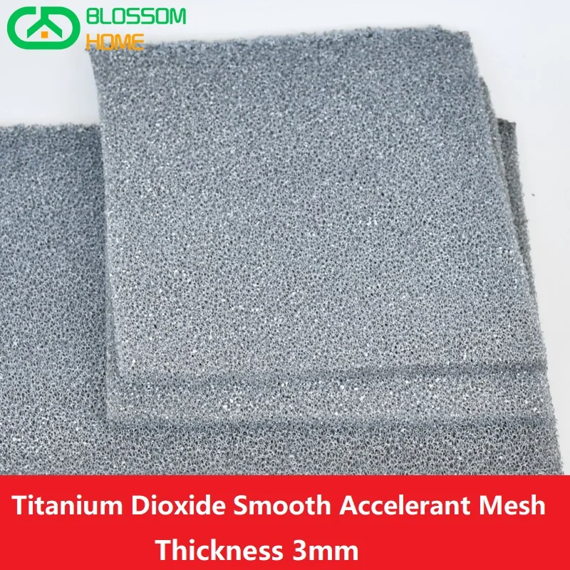 Titanium Dioxide Smooth Accelerant Mesh 3mm 5mm Titanium Oxides Photocatalyst Filter TiO Light Catlyst Strainer Polymeric Sponge 
Titanium Dioxide Smooth Accelerant Mesh 3mm 5mm Titanium Oxides Photocatalyst Filter TiO Light Catlyst Strainer Polymeric Sponge