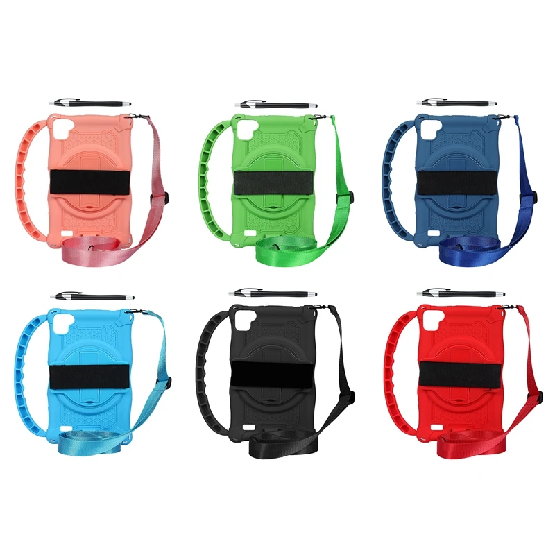 Silicone Case For Teclast P80 P80X P80H 8 Inch Tablet Anti-Drop Stand With Handle And Strap
